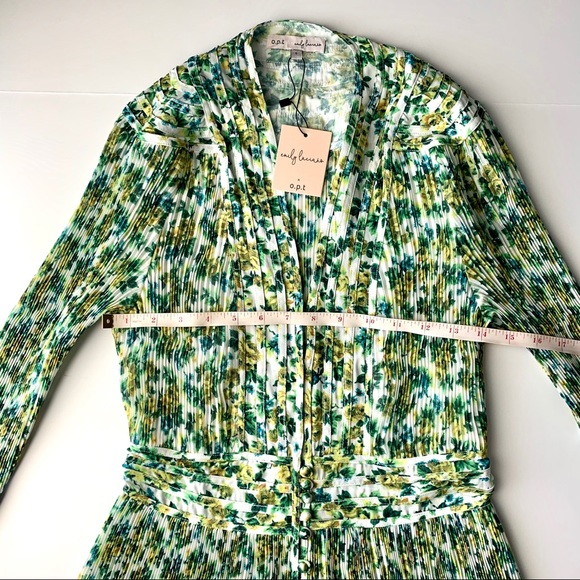 O.P.T X EMILY LUCIANO • Pleated Midi Dress - Picture 9 of 11